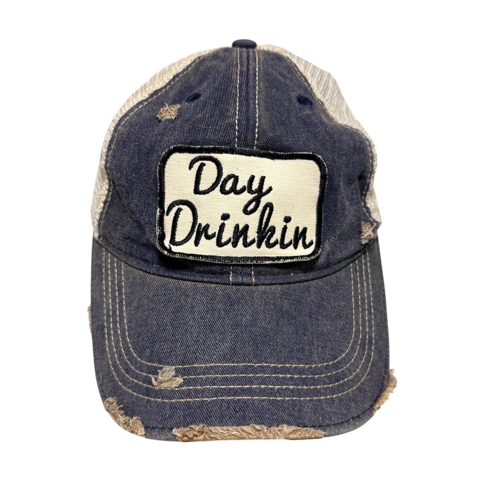 Headmost Distressed Patch Trucker Hat OS Day Drinkin Boho Outdoor Party